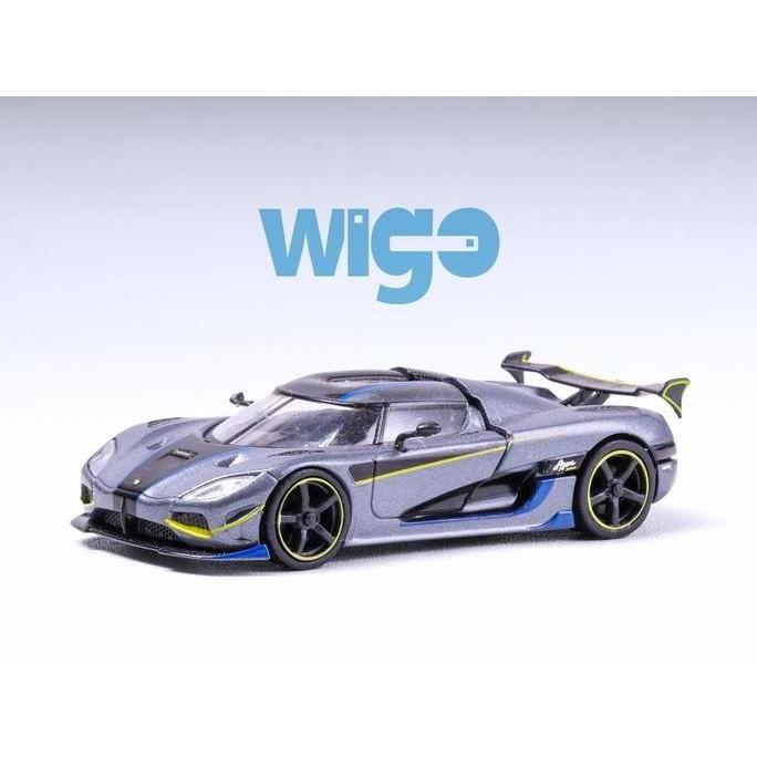 Tarmac Works LOOSE Koenigsegg Agera RS abu-abu strip hitam Diecast