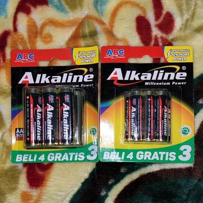 Baterai Abc Alkaline Aa Dan Aaa  Isi 7 Dan Isi 6