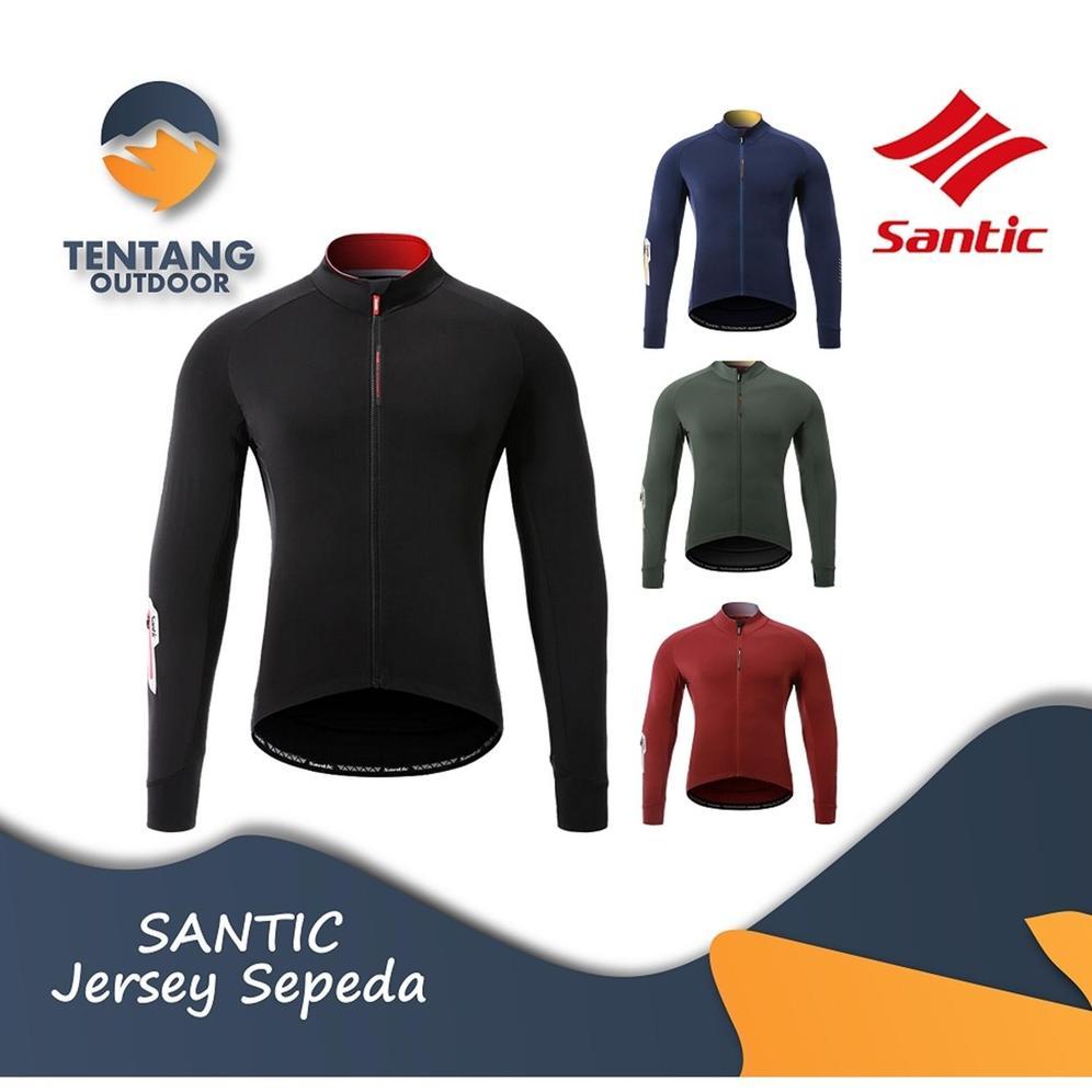 BESTPROMO Jersey Sepeda SANTIC WM0C01113 SANTIC Cycling Jersey Lengan Panjang
