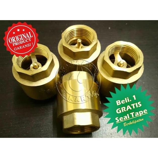READY  Klep pompa air 3/4 inch | Tusen klep full kuningan 3/4 inch import