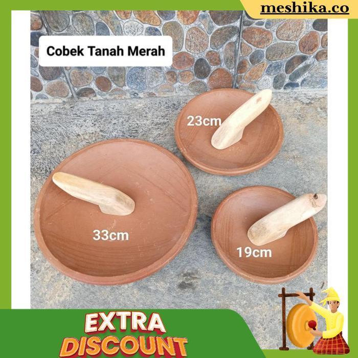 Cobek Tanah Liat Merah 4/11