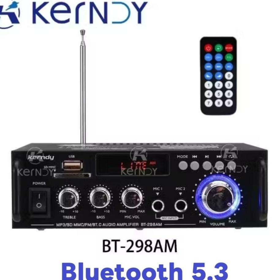Amplifier Bt-298A Bluetooth Eq Audio Amplifier Karaoke Home Theater Fm Radio 600W Kerndy Amplifier B