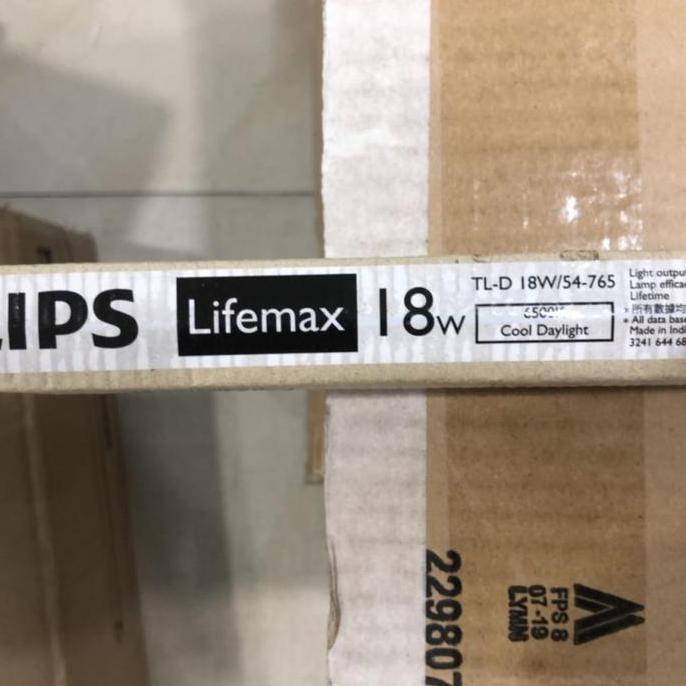 Ready  PHILIPS Lampu Neon TL TL-D 18Watt Cooldaylight Putih 60cm