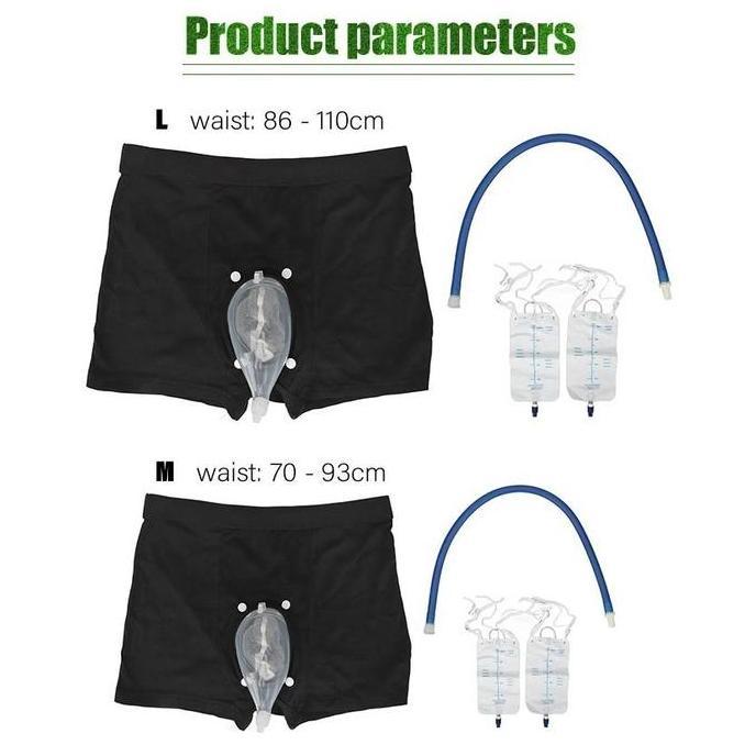 Pria Wanita Urine External Urine Bag Alat Bantu Kantong Kencing Dengan Untuk Pasien Stroke Lumpuh Or
