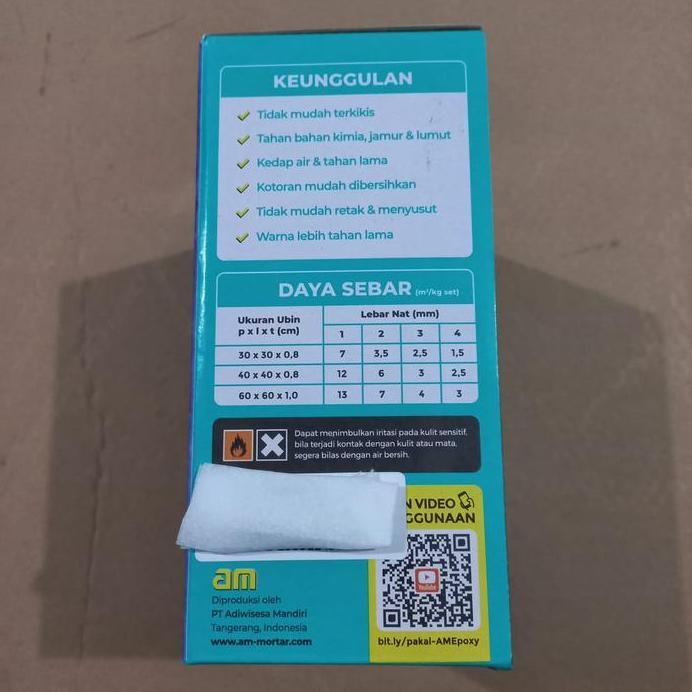 HITAM - Tile Grout Epoxy AM 55 Semen Nat Keramik Mosaic Anti Bocor
