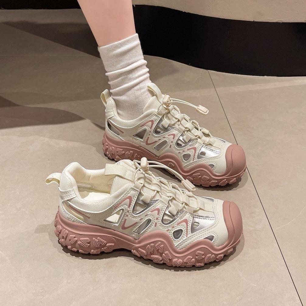 TERLARIS [Marelow x Ilyasbachtiar] Marelow Camel - Sepatu Sneakers Hiking Sport Korean Style Wanita 