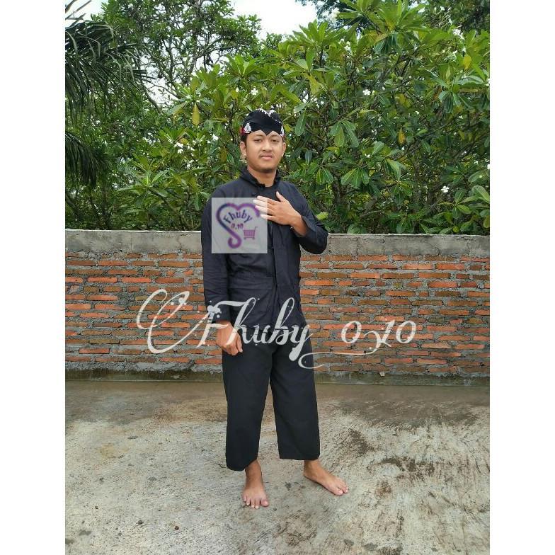 Free Ongkir Surjan Hitam / Surjan Tenun Hitam /  Baju Adat Nusantara