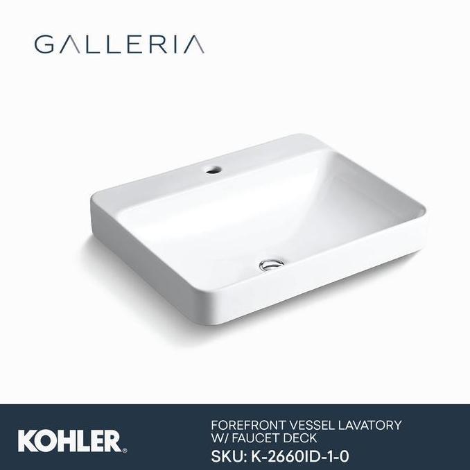 TERLARIS KOHLER FOREFRONT VESSEL LAVATORY K-2660ID-1-0 / KOHLER WASTAFEL