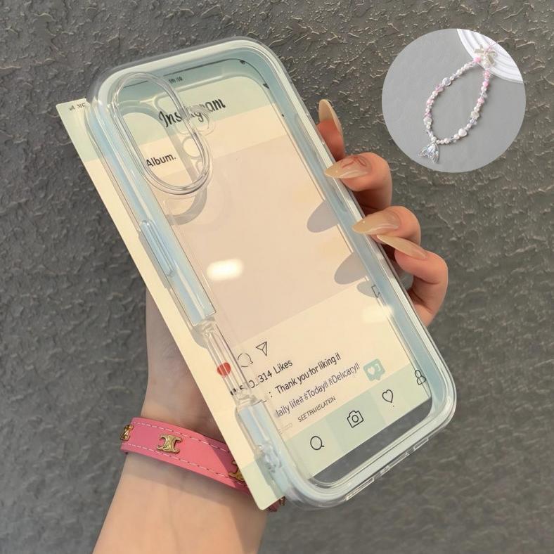 CUCI GUDANG Premium Simple Cewek Lanyard Softcase Samsung A37 A57 5G A07 A06 A17 5G A36 A56 A52S A32