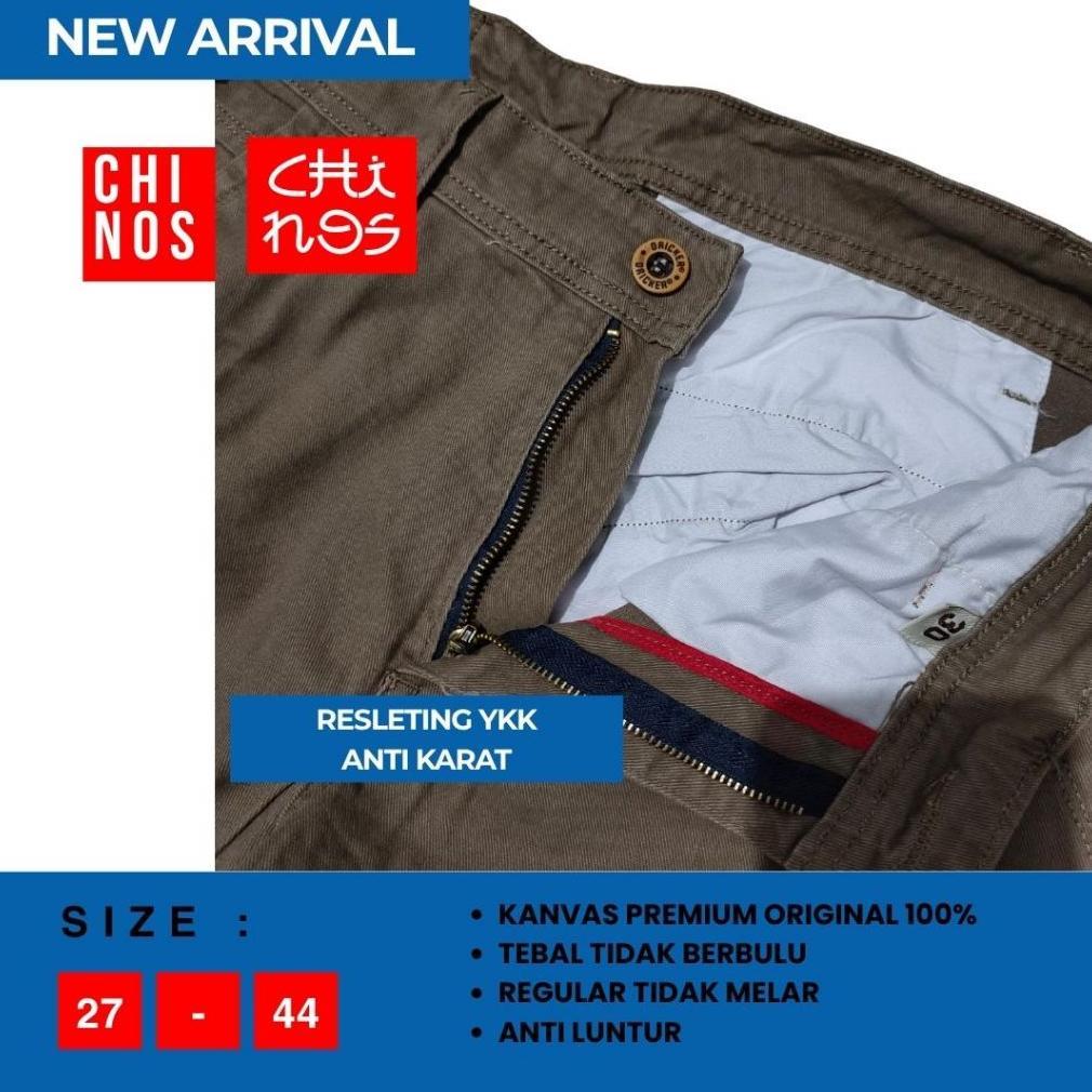 ORIGINAL Celana Panjang Chinos Pria Reguler Fit Katun Canvas Tebal Premium Original 100% Arman Repub