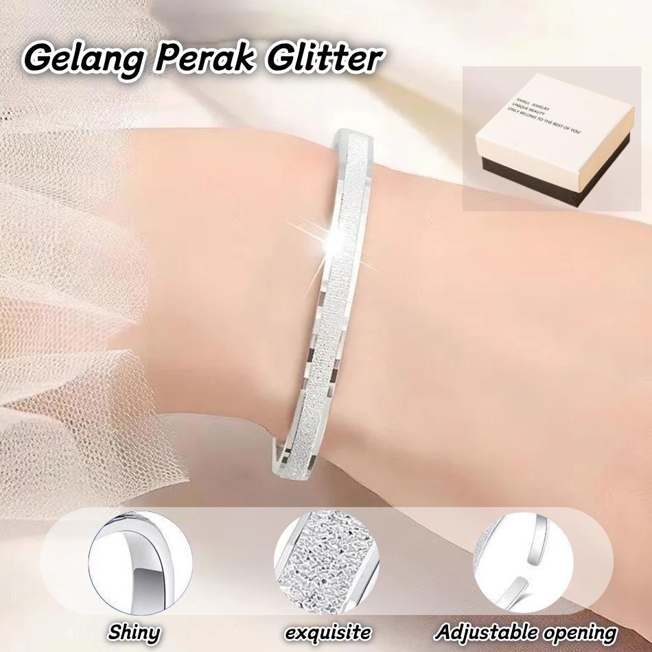 Gelang Perak 999Asli Starry Sky Simple Elegan Perhiasan Wanita Hadiah Ulang Tahun & Valentine