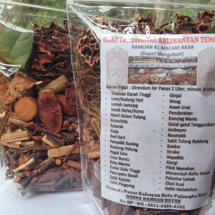 Ramuan 41 Macam Akar/Obat Herbal/Mengobati Semua Jenis Penyakit/Ramuan Tradisional Alami Manjur