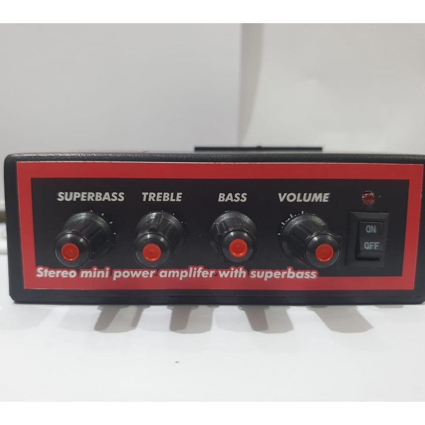 Amplifier Mini No 13 Bluetooth Non Bluetooth - Power Ampli 4 Chanel  - Power Mini Amplifier