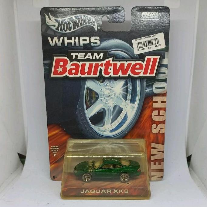 HOT WHEELS WHIPS JAGUAR XK8 XKR TEAM BAURTWELL NEW SCHOOL DIECAST (S)