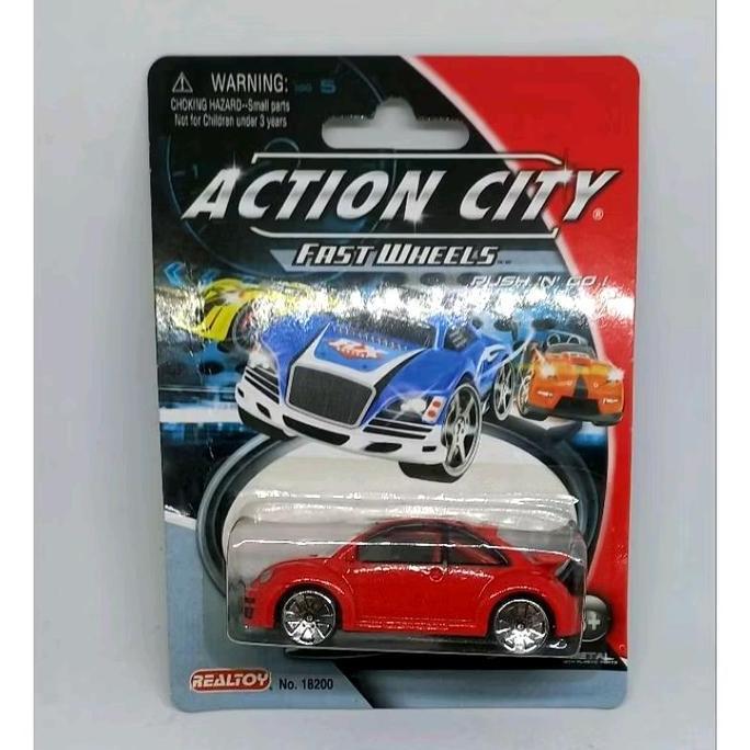 ACTION CITY REALTOY VW VOLKSWAGEN NEW BEETLE RSI CUP DIECAST 1/57 (S)