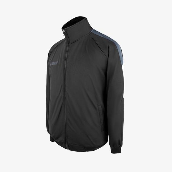 READY STOCK ATHLETICA - LEVIN TRACKTOP BLACK GREY | JAKET PRIA WANITA OLAHRAGA TRACKTOP UNISEX