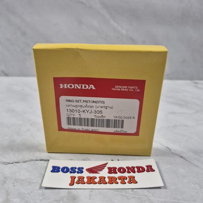 Ready 13010-KYJ-305 : RING SET PISTON UKURAN STANDAR CBR 250 R KYJ CBU & CBR 250 R K33A / RING SEHER