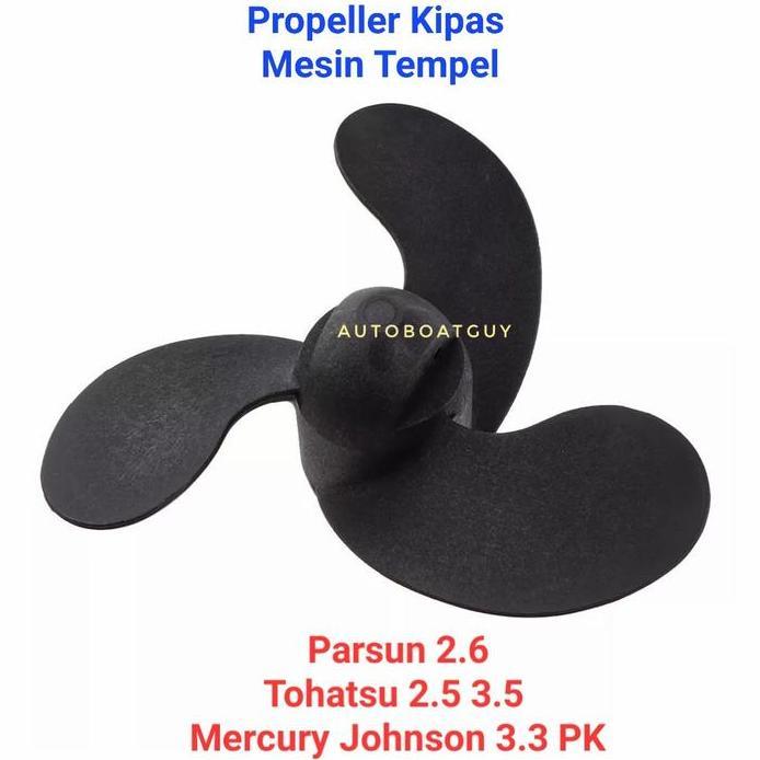 Ready Propeller Kipas Mesin Tempel Tohatsu 2.5 3.5 Mercury Johnson 3.3 PK ( 7.4 x 5.7 )