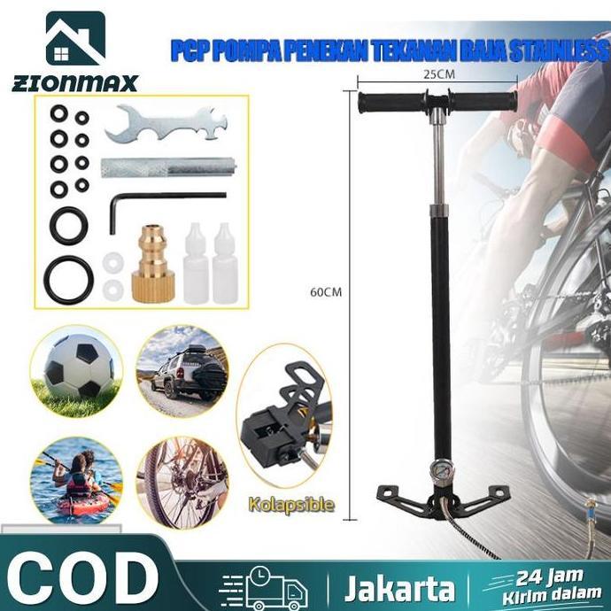 PODAMANS POMPA PCP  4 STAGE STAINLES STEEL MANOMETER 6000 PSI/POMPA PCP 6000 PSI PROMO/POMPA PCP MUR
