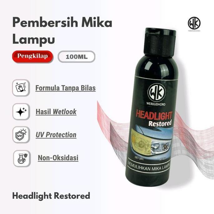 HEADLIGHT RESTORED / HEADLIGHT RESTORER / PEMBERSIH MIKA LAMPU BURAM SIAP KIRIM
