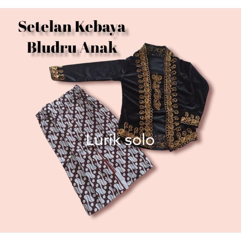 Diskon Kebaya Beludru Anak Perempuan Size 2 Tahun - Remaja / Baju Adat Anak Perempuan / Kebaya Anak 