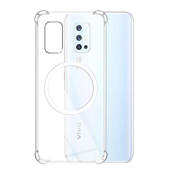 Case  untuk Vivo V19 MAGSAFE Wireless Magnetic Tpu Premium Bumper Magnetic Clear Softcase murah