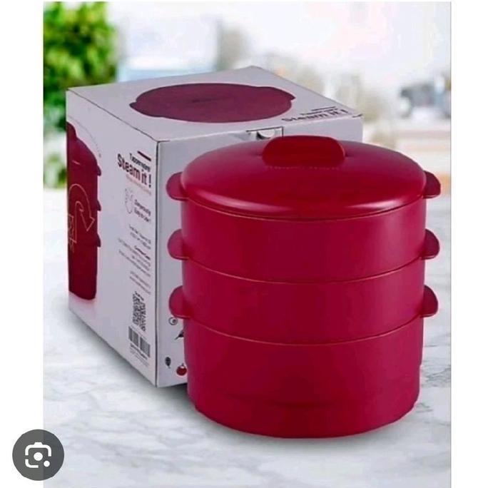 Tupperware Alat Kukusan Steam It 3 Susun & 2 Susun dengan Variasi Warnanya  Kitchenware
