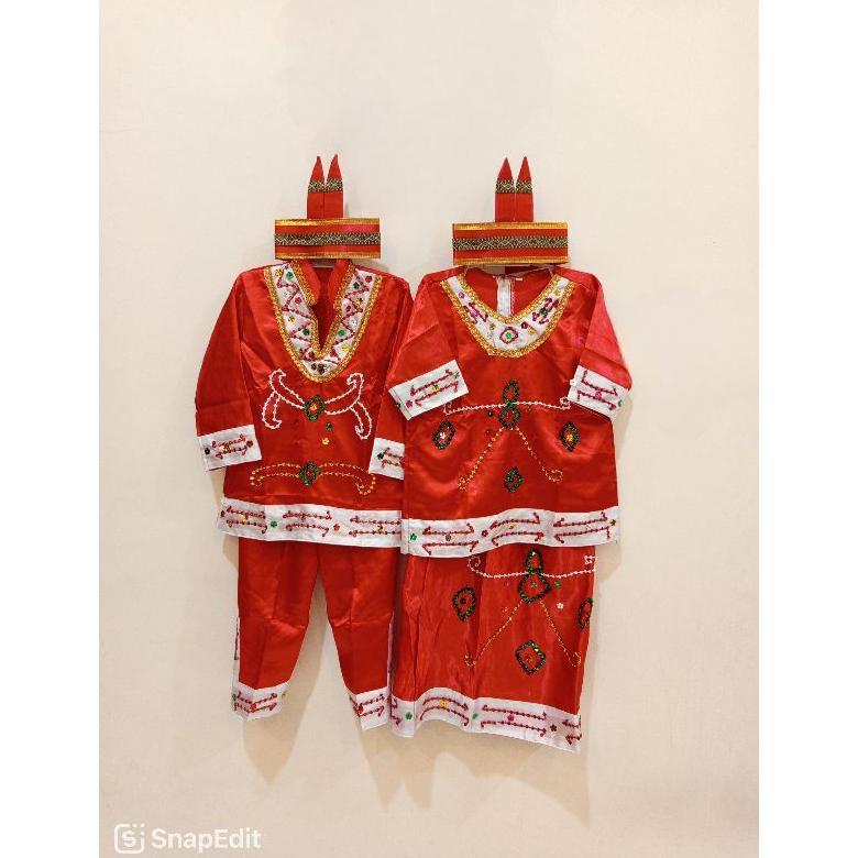 Diskon Baju Adat Dayak Kalimantan Tengah Anak Tk Sd Laki Perempuan Cewek Cowok / Baju Adat Kalimanta