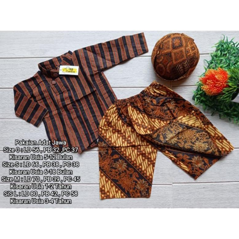 Diskon Baju Lurik Anak Laki Laki - Baju Adat Anak Laki Laki - Baju Jawa Anak Laki Laki - Baju Adat J