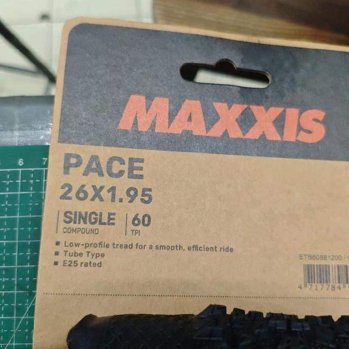 Maxxis 26 X 195 Pace Kevlar - Ban Luar 26 X 1.95 Maxxis Pace Kevlar Single Compound 60 Tpi Harga Sat