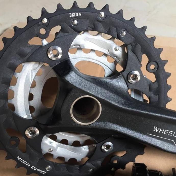 Ready crankset Hollowtech MTB wheel top Taiwan 24 32 42T arm 170mm 3x10speed