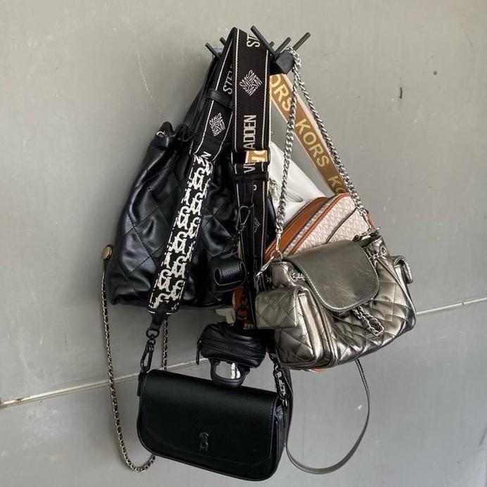 Gantungan Hanger Tas Tempel Dinding Serbaguna dari Besi