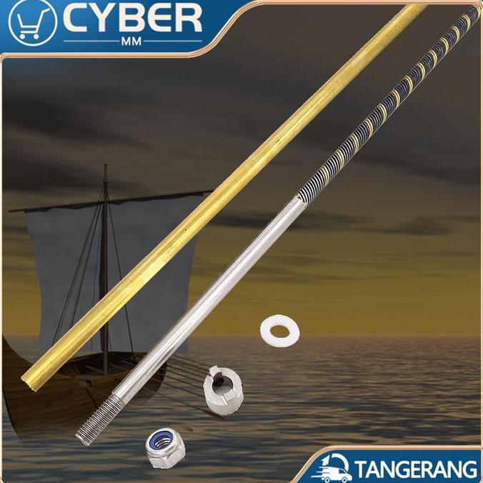 DEFAECO Shaft RC Boat 4mm Flexible Shaft RC Boat Kit Panjang 350 mm
