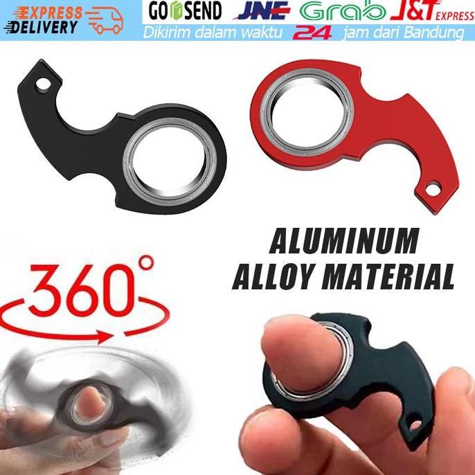 NUMAQUEEN Keychain Fidget Spinner Mainan Gantungan Kunci Karambit