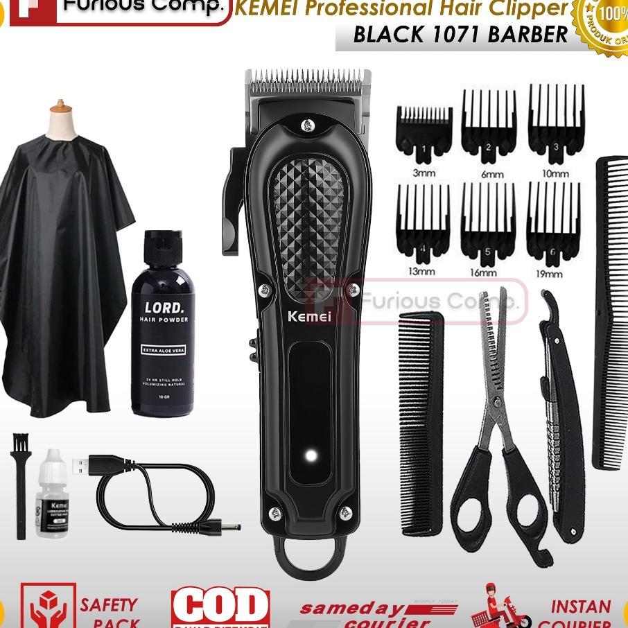 Alat Cukur Rambut Elektrik Cas Barbershop Hair Clipper Bergas Cukuran Salon Pangkas Potong Rambut
