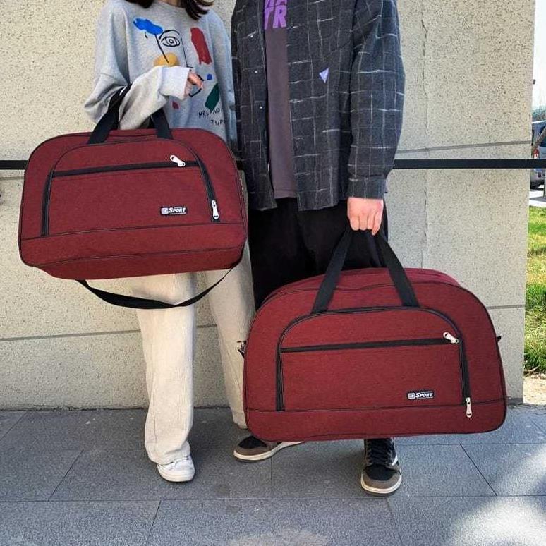 GZ Tas Pakaian Duffel Bag Polos Selempang Gym Travel Tas Baju ukuran Besar
