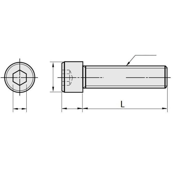 Baut L Baja 12.9 - M20 x 75 / 80 / 85 / 90 / 95 / 100 / 110 / 120 / 130 / 140 / 150 / 160 / 170 / 18
