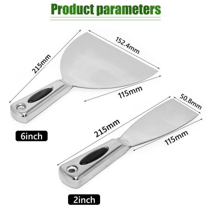 BLAZONE Kape Gagang Kapi Stainless Scraper Putty Scrap Shovel Kape Cat Sticker Spatula Kape Martabak