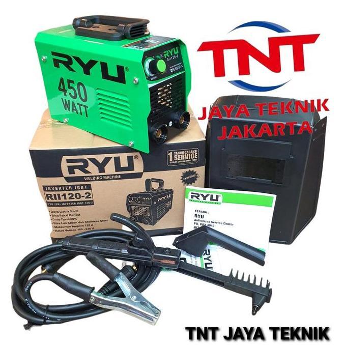 MESIN LAS INVERTER RYU RII 450WATT / TRAFO LAS 450 WATT RYU 120 AMPERE