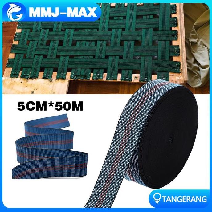 NUMAQUEEN Sofa Tali Elastis-Webbing Sofa 5cm*25m-Tali Webbing Elastis Sofa
