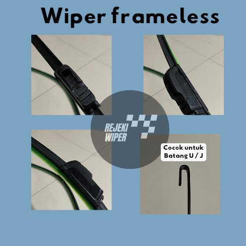 BEST SALE WIPER ESPASS FRAMELESS WIPER ESPASS 1 SET SEPASANG AKSESORIS MOBIL