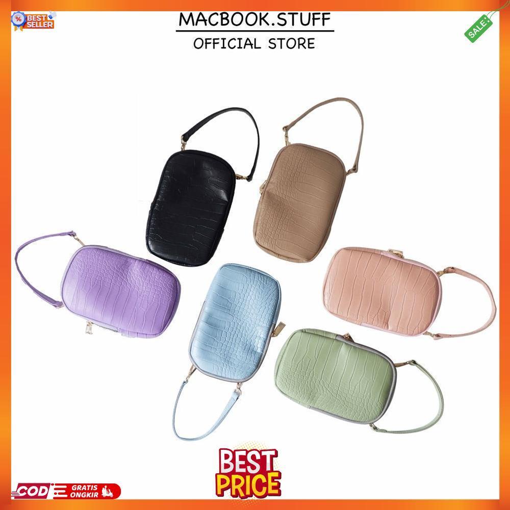 Phone Tas Tempat Hp Handphone Wanita Cewek Perempuan Selempang Selempangan Sling Bag Slingbag Croco 