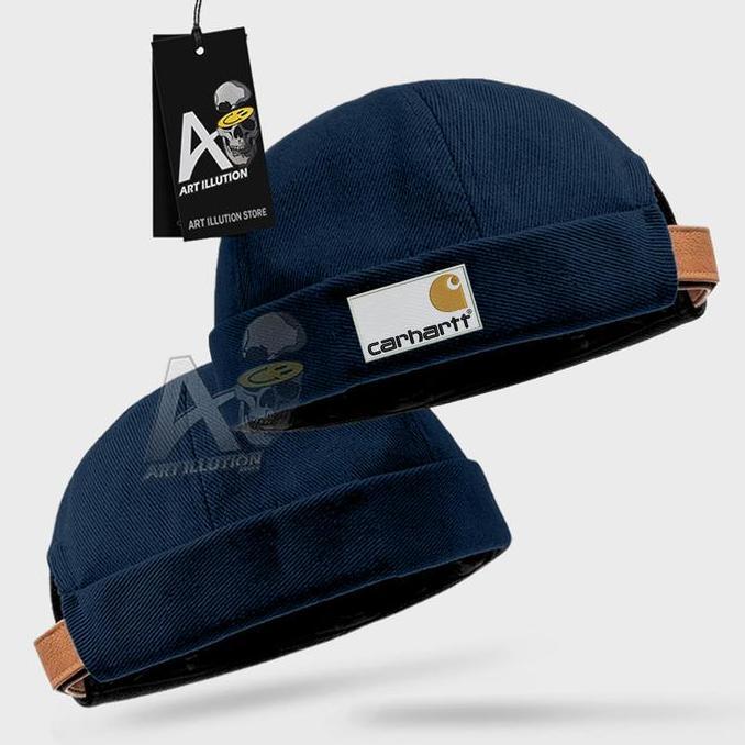 Wekup Topi Miki Hat / Brimless Hat Crht Topi Peci Model Logo Terbaru Premium Distro Songkok Hitam Mu