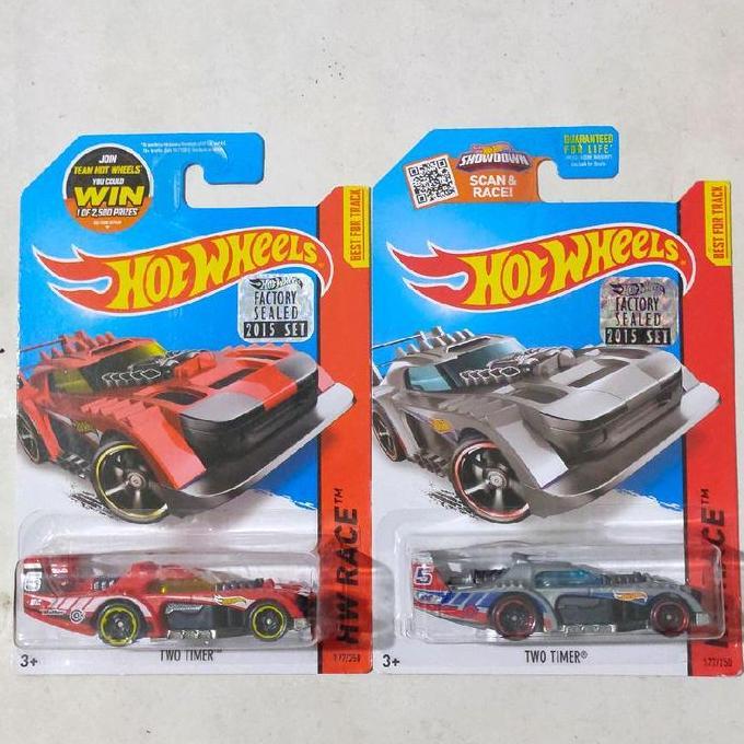Hotwheels Hot Wheels Two Timer Factory Sealed 2015 1 set 2 pcs HW Race Best for Track base besi rare