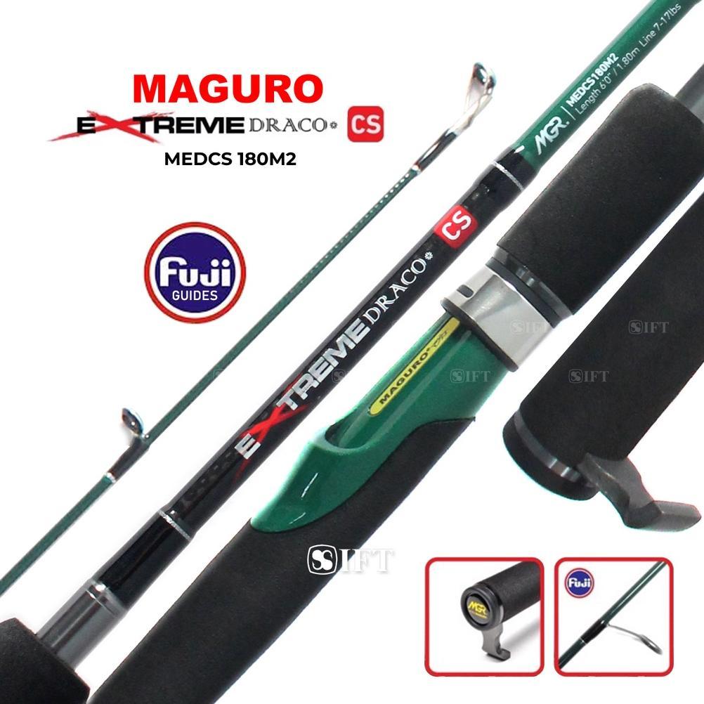 Joran MAGURO EXTREME DRACO CS | Full Fuji | Kolam Galatama Mas Bawal Lele Patin 180