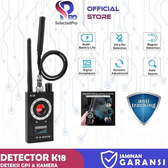 K18 Rf Signal Detctor Gsm Bug Finder Pedeteksi Sinyal Gps Kamera Mini