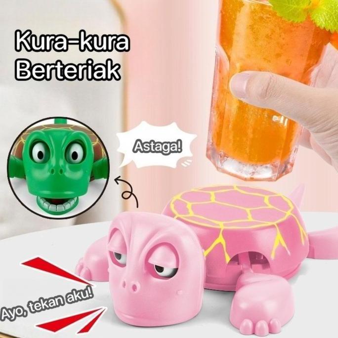 Endangseller - Tatakan Cangkir Teh Kura-kura Kreatif/Tatakan Gelas Plastik Tahan Panas/Coaster Berbe