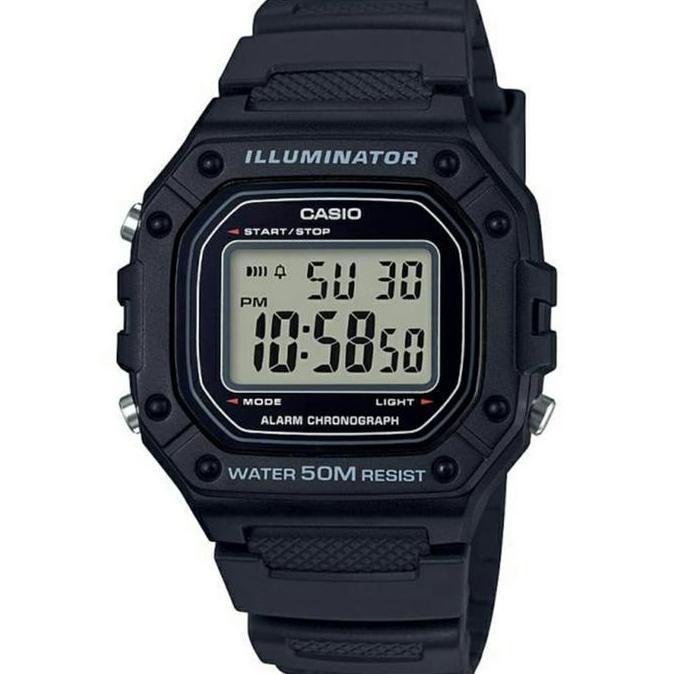 Cloknlok- Jam Tanga Casio Digital W-218H-1A / W218H-1A Original & Garansi
