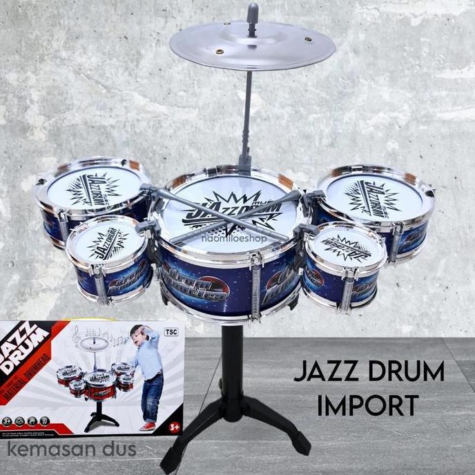Mainan Anak JAZZ DRUM MINI MAINAN ANAK DRUM SET Plastik Stick