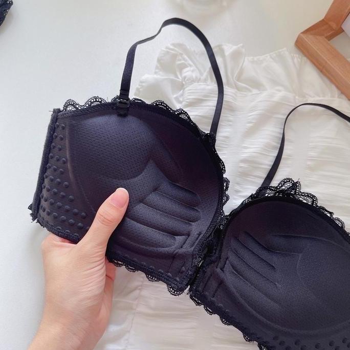 Wagee- Bra Kancing/ Pengait Depan Sexy Busa Tebal Push Up Tanpa Kawat Bh Kancing Dewasa  Seamless  W